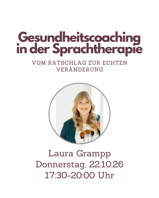 Fortbildung Logopädie Gesundheitscoaching in der Sprachtherapie - TherAkademie