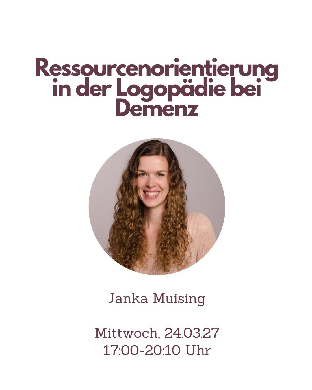Fortbildung Logopädie Ressourcenorientierte Kommunikation und kreative Lösungsansätze für die Logopädie bei Demenz - TherAkademie