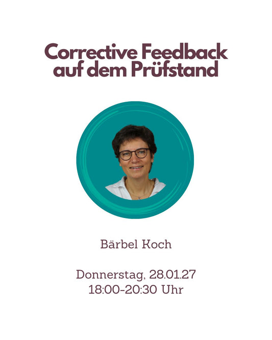 Bärbel Kochs Logopädie-Fortbildung zum Thema Corrective Feedback auf dem Prüfstand bei TherAkademie im Januar 2027.