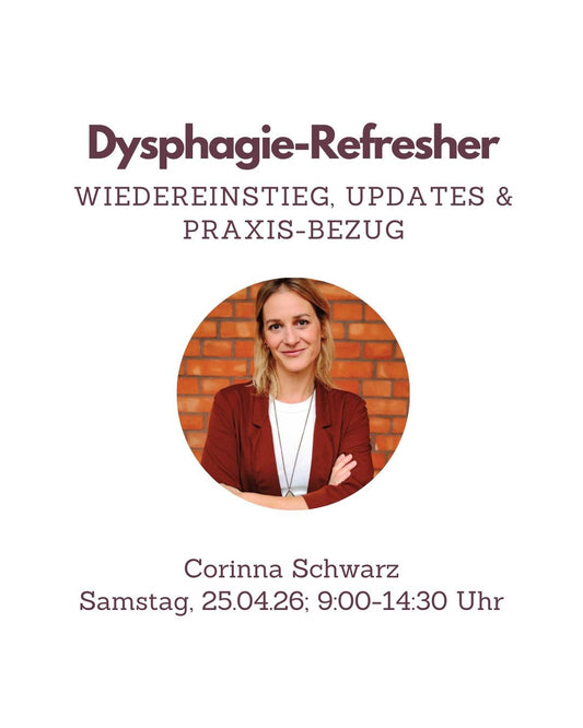 Fortbildung Logopädie Dysphagie - Refresher: Wiedereinstieg, Updates & Praxis - Bezug - TherAkademie