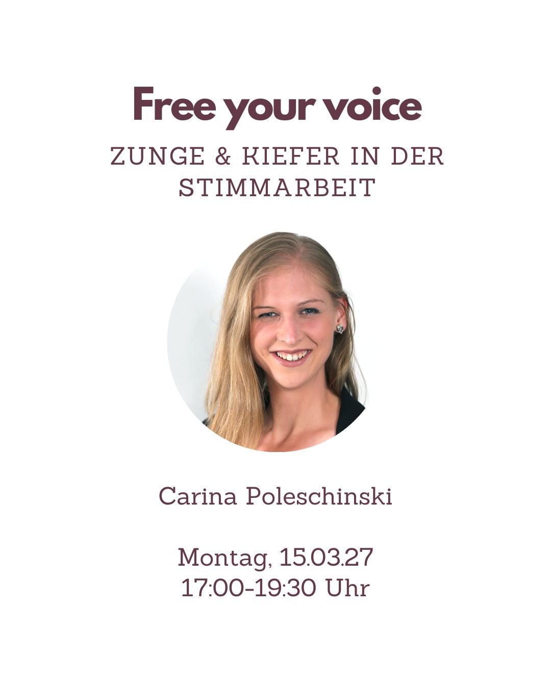 Fortbildung Logopädie Free your voice: Zunge & Kiefer in der Stimmarbeit - TherAkademie