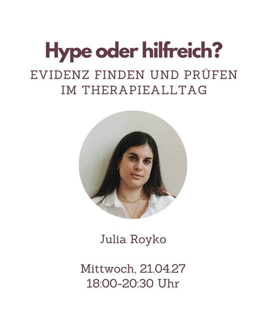 Fortbildung Logopädie Hype oder hilfreich? Evidenz finden und prüfen im Therapiealltag - TherAkademie