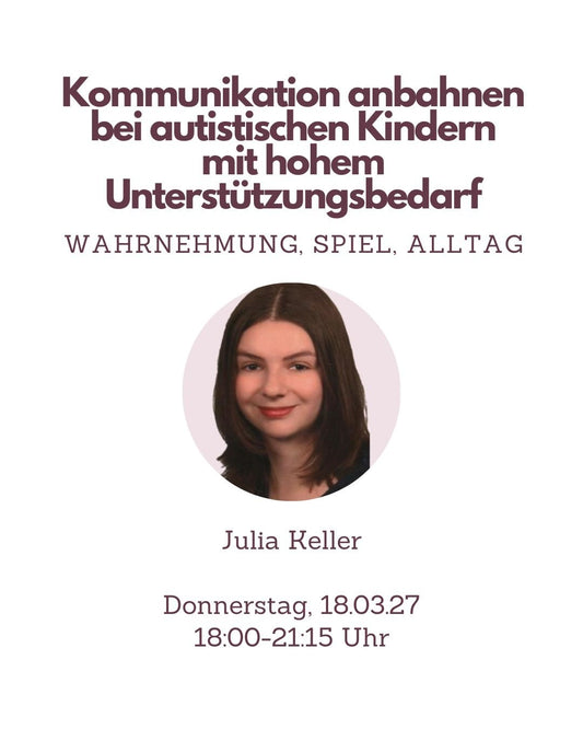 Fortbildung Logopädie Kommunikation anbahnen bei autistischen Kindern mit hohem Unterstützungsbedarf - TherAkademie