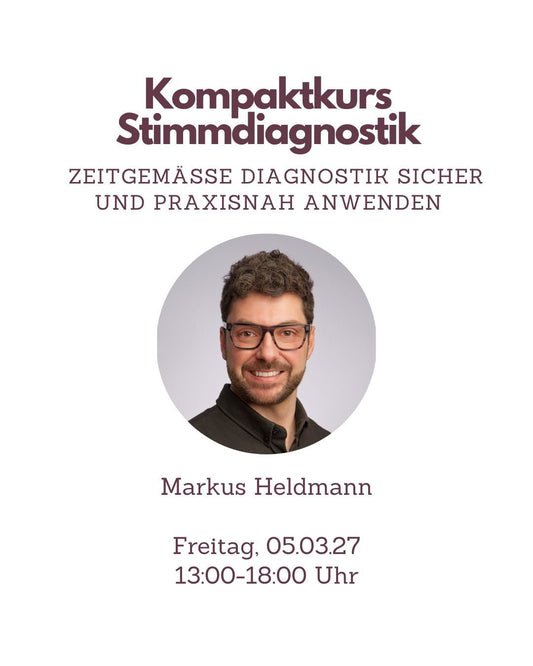 Fortbildung Logopädie Kompaktkurs Stimmdiagnostik - TherAkademie