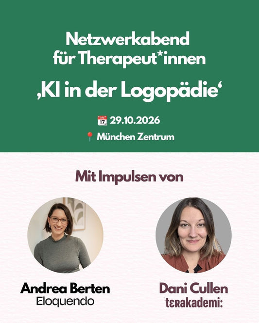 Fortbildung Logopädie Netzwerkabend: KI in der Logopädie - TherAkademie