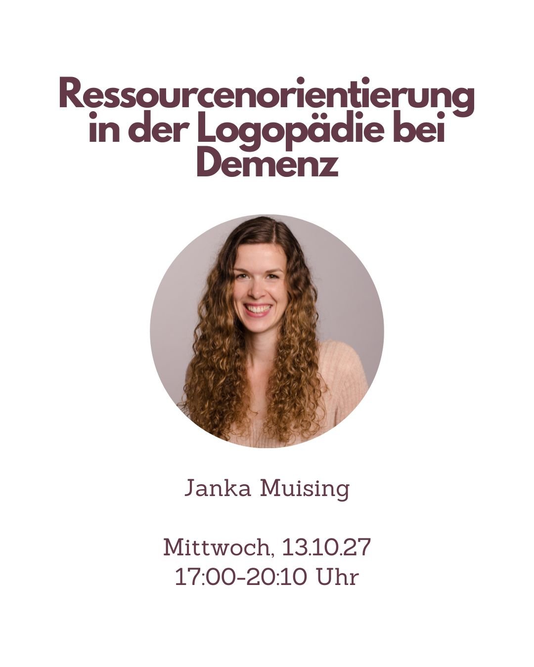 Fortbildung Logopädie Ressourcenorientierte Kommunikation und kreative Lösungsansätze für die Logopädie bei Demenz - TherAkademie