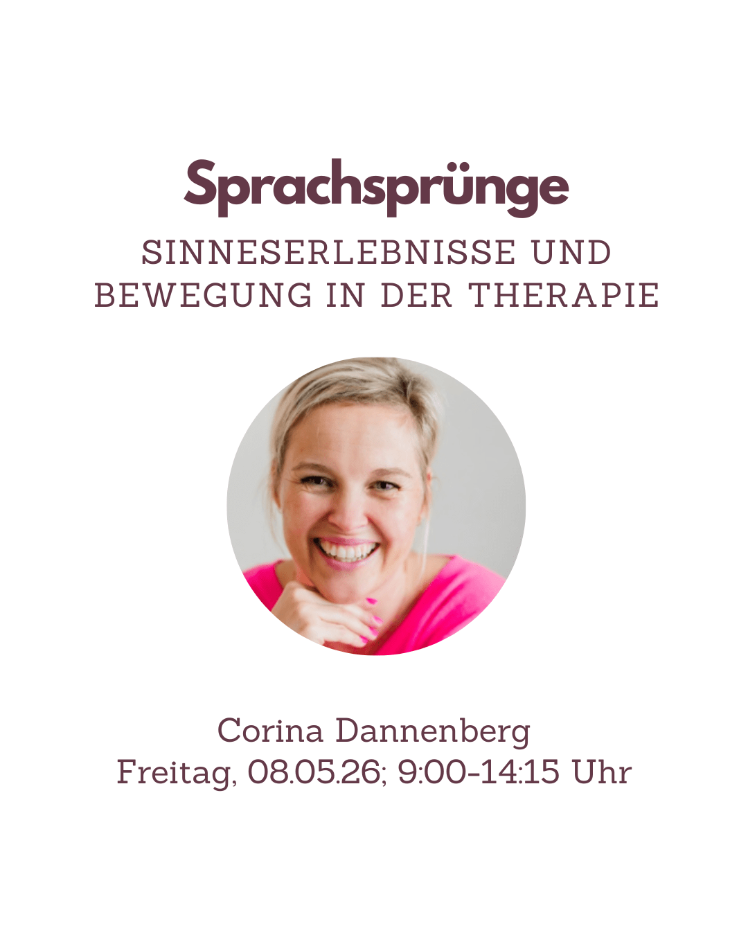 Fortbildung Logopädie Sprachsprünge – Sinneserlebnisse und Bewegung in der Therapie - TherAkademie